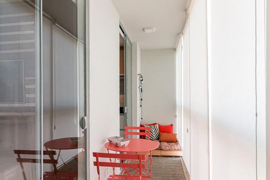 Varanda de kitnet/studio para alugar com 1 quarto, 38m² em Vila Augusta, Guarulhos