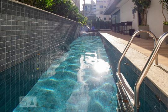 Area comum - Piscina de kitnet/studio para alugar com 1 quarto, 40m² em Saco dos Limões, Florianópolis