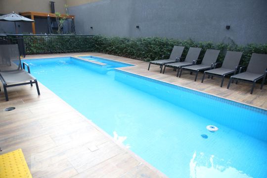 Área comum - Piscina de kitnet/studio à venda com 1 quarto, 31m² em Sé, São Paulo