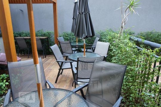 Área comum - Churrasqueira de kitnet/studio à venda com 1 quarto, 31m² em Sé, São Paulo