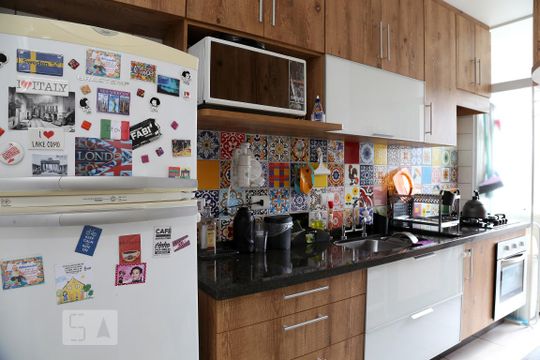 Cozinha de apartamento à venda com 2 quartos, 54m² em Conjunto Residencial Butantã, São Paulo