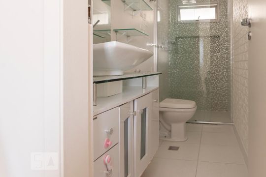 Banheiro Social de apartamento para alugar com 2 quartos, 91m² em Vila Clementino, São Paulo