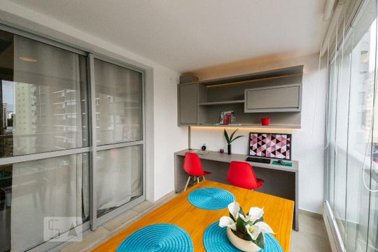 Varanda de apartamento à venda com 1 quarto, 37m² em Moema, São Paulo