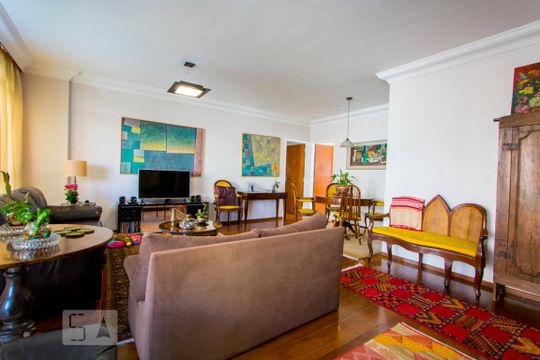 Sala de apartamento à venda com 4 quartos, 180m² em Vila Bastos, Santo André