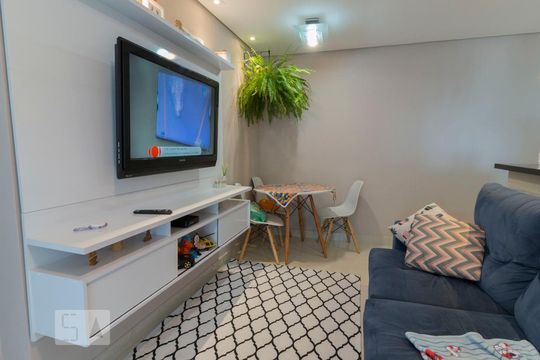 Sala de apartamento para alugar com 2 quartos, 56m² em Vila Caraguatá, São Paulo