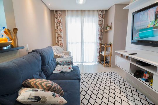 Sala de apartamento para alugar com 2 quartos, 56m² em Vila Caraguatá, São Paulo