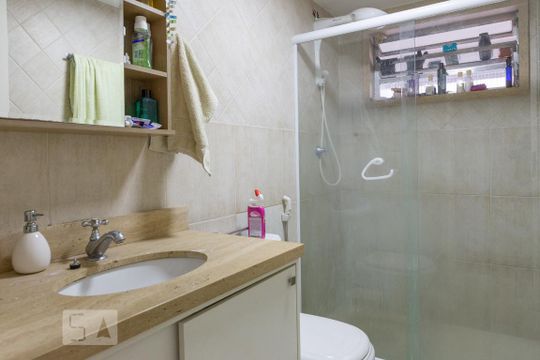 Banheiro da Suíte de apartamento à venda com 2 quartos, 97m² em Vila Romana, São Paulo