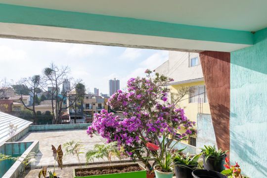 Vista Sala de casa à venda com 2 quartos, 120m² em Santa Maria, Santo André