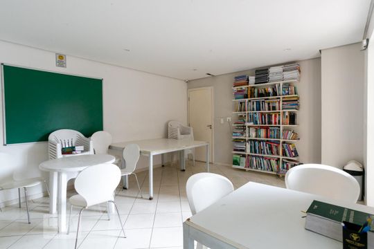 Área comum - Sala de estudos de apartamento para alugar com 2 quartos, 56m² em Vila Arcádia, São Paulo