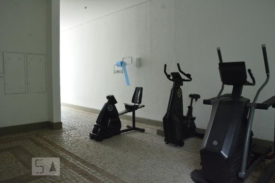 Área comum - Academia de apartamento para alugar com 1 quarto, 44m² em Botafogo, Rio de Janeiro