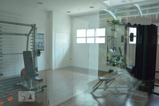 Área comum - Academia de apartamento para alugar com 1 quarto, 44m² em Botafogo, Rio de Janeiro