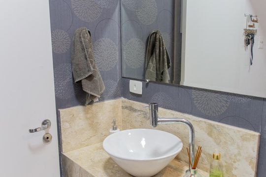 Lavabo de casa à venda com 3 quartos, 245m² em Parque João Ramalho, Santo André