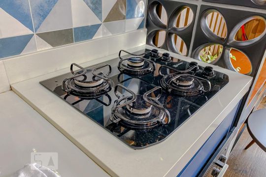 Detalhe Cozinha de kitnet/studio à venda com 1 quarto, 37m² em Vila Alpina, São Paulo