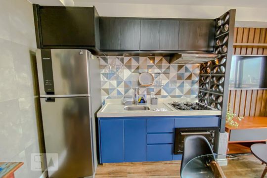 Cozinha de kitnet/studio à venda com 1 quarto, 37m² em Vila Alpina, São Paulo
