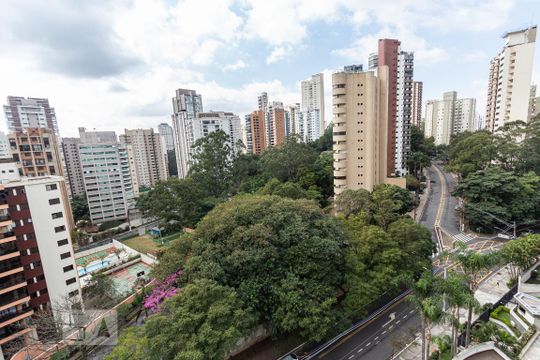 Vista da Varanda de apartamento à venda com 4 quartos, 280m² em Jardim Londrina, São Paulo