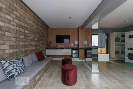 Área comum - Lavanderia de kitnet/studio à venda com 1 quarto, 26m² em Liberdade, São Paulo