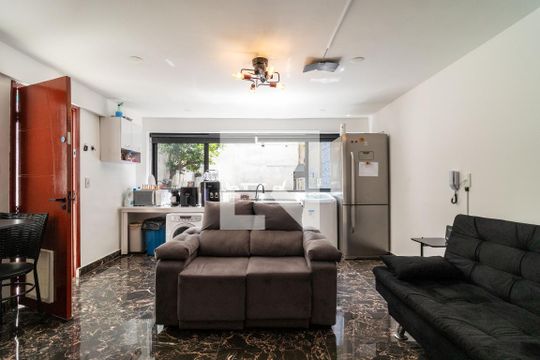 Sala de apartamento para alugar com 1 quarto, 46m² em Perdizes, São Paulo