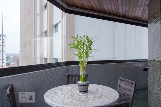 Varanda da Sala de apartamento à venda com 4 quartos, 240m² em Santo Antônio, São Caetano do Sul