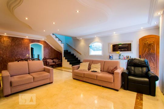 Sala de Estar de casa para alugar com 3 quartos, 367m² em Campestre, Santo André