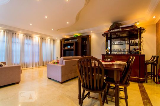 Sala de Estar de casa para alugar com 3 quartos, 367m² em Campestre, Santo André