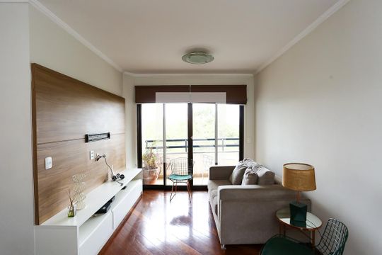 Sala  de apartamento à venda com 3 quartos, 106m² em Vila Andrade, São Paulo