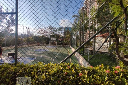 Área Comum - Quadra  de apartamento para alugar com 2 quartos, 130m² em Barra da Tijuca, Rio de Janeiro