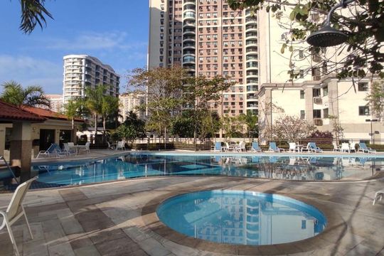 Área comum - Piscina de apartamento para alugar com 2 quartos, 130m² em Barra da Tijuca, Rio de Janeiro