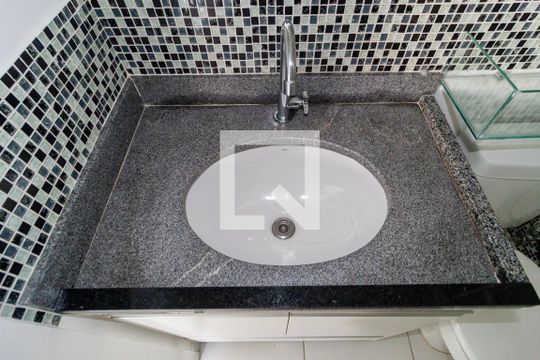 Detalhe - Banheiro de apartamento à venda com 1 quarto, 33m² em Brás, São Paulo