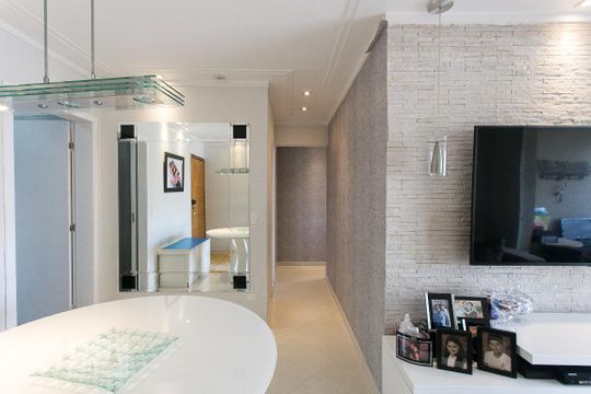 Sala de apartamento à venda com 3 quartos, 86m² em Vila Regente Feijó, São Paulo