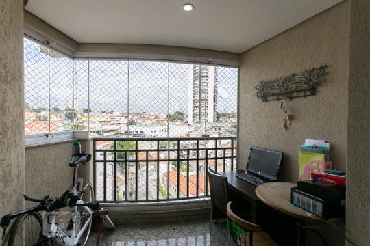 Varanda da Sala de apartamento à venda com 3 quartos, 86m² em Vila Regente Feijó, São Paulo