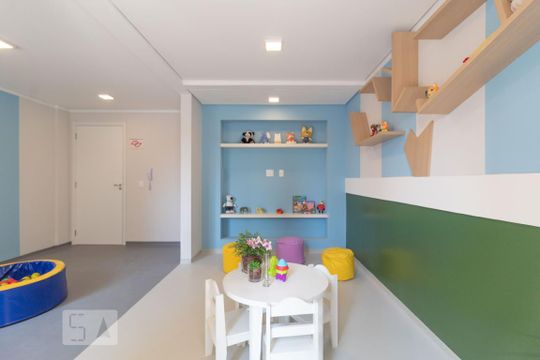 Área comum - Brinquedoteca de apartamento para alugar com 1 quarto, 37m² em Ferreira, São Paulo