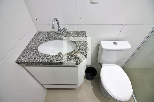 Banheiro Social de apartamento à venda com 1 quarto, 38m² em Centro, São Bernardo do Campo