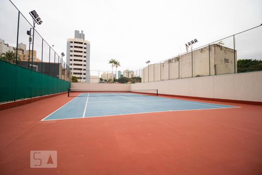 Área comum - Quadra de Tênis de apartamento para alugar com 1 quarto, 58m² em Cambuí, Campinas
