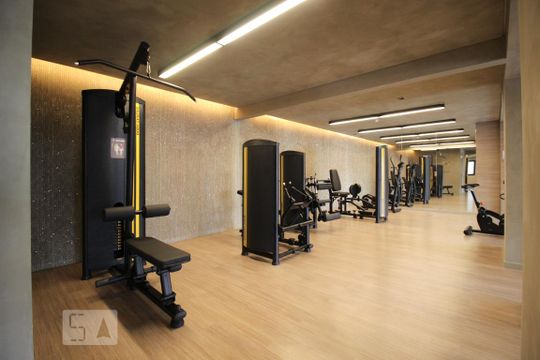Área comum - Academia de kitnet/studio para alugar com 1 quarto, 26m² em Indianópolis, São Paulo