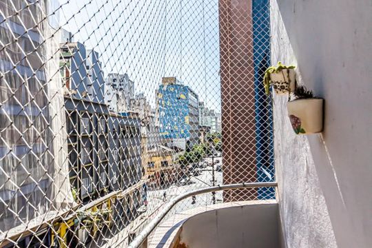 Varanda de apartamento à venda com 1 quarto, 57m² em República, São Paulo