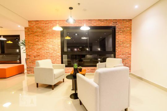Área comum - Salão de festas de apartamento para alugar com 1 quarto, 46m² em Santa Paula, São Caetano do Sul