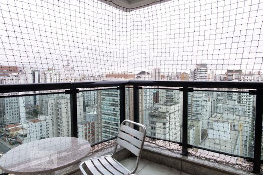 Varanda da Sala de apartamento para alugar com 2 quartos, 63m² em Paraíso, São Paulo