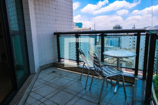 Varanda da Sala de apartamento para alugar com 2 quartos, 65m² em Paraíso, São Paulo