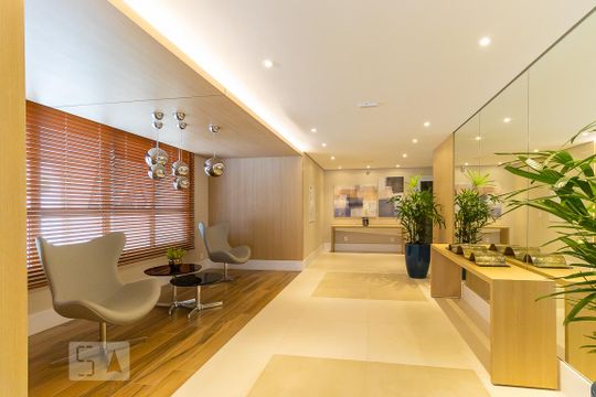 Área comum - Hall social de kitnet/studio para alugar com 1 quarto, 45m² em Centro, Campinas