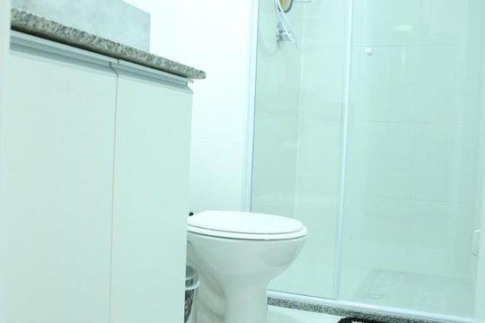 Banheiro Kitnet de apartamento à venda com 1 quarto, 25m² em Liberdade, São Paulo
