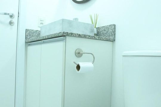 Banheiro Kitnet de apartamento à venda com 1 quarto, 25m² em Liberdade, São Paulo