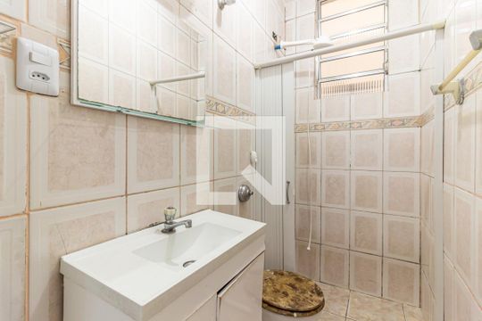 Banheiro de kitnet/studio à venda com 1 quarto, 38m² em Campos Elíseos, São Paulo