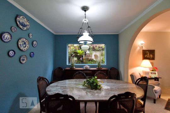 Sala de Jantar de casa para alugar com 3 quartos, 350m² em Vila Tramontano, São Paulo