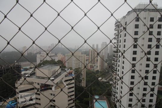 Vista da varanda de apartamento para alugar com 2 quartos, 70m² em Jardim Parque Morumbi, São Paulo