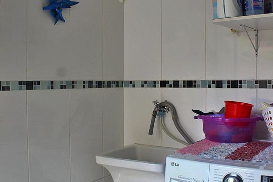 Área de Serviço de apartamento à venda com 3 quartos, 91m² em Parque das Nações, Santo André