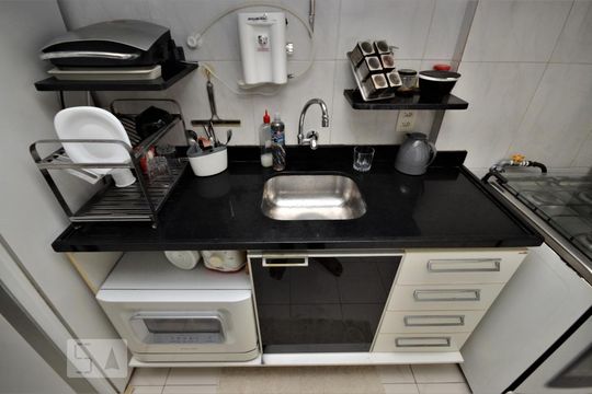 Cozinha - Pia de apartamento à venda com 3 quartos, 90m² em Botafogo, Rio de Janeiro