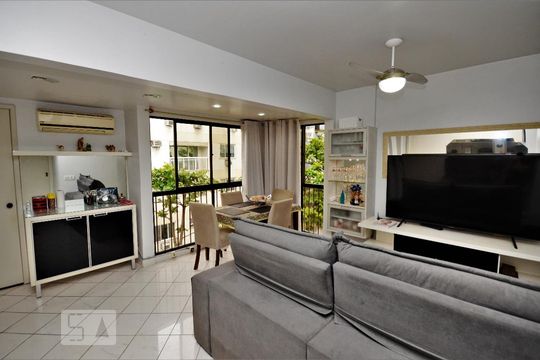 Sala de apartamento à venda com 3 quartos, 90m² em Botafogo, Rio de Janeiro