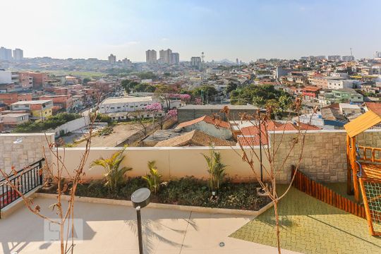 Varanda da Sala Vista de apartamento para alugar com 1 quarto, 40m² em Jardim Gilda Maria, São Paulo