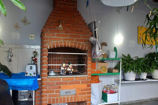 Área Comum - Churrasqueira de casa à venda com 3 quartos, 250m² em Jardim Ana Maria, Santo André