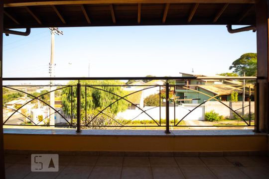 Sacada da Suíte 03 de casa à venda com 3 quartos, 350m² em Loteamento Parque das Hortências (sousas), Campinas